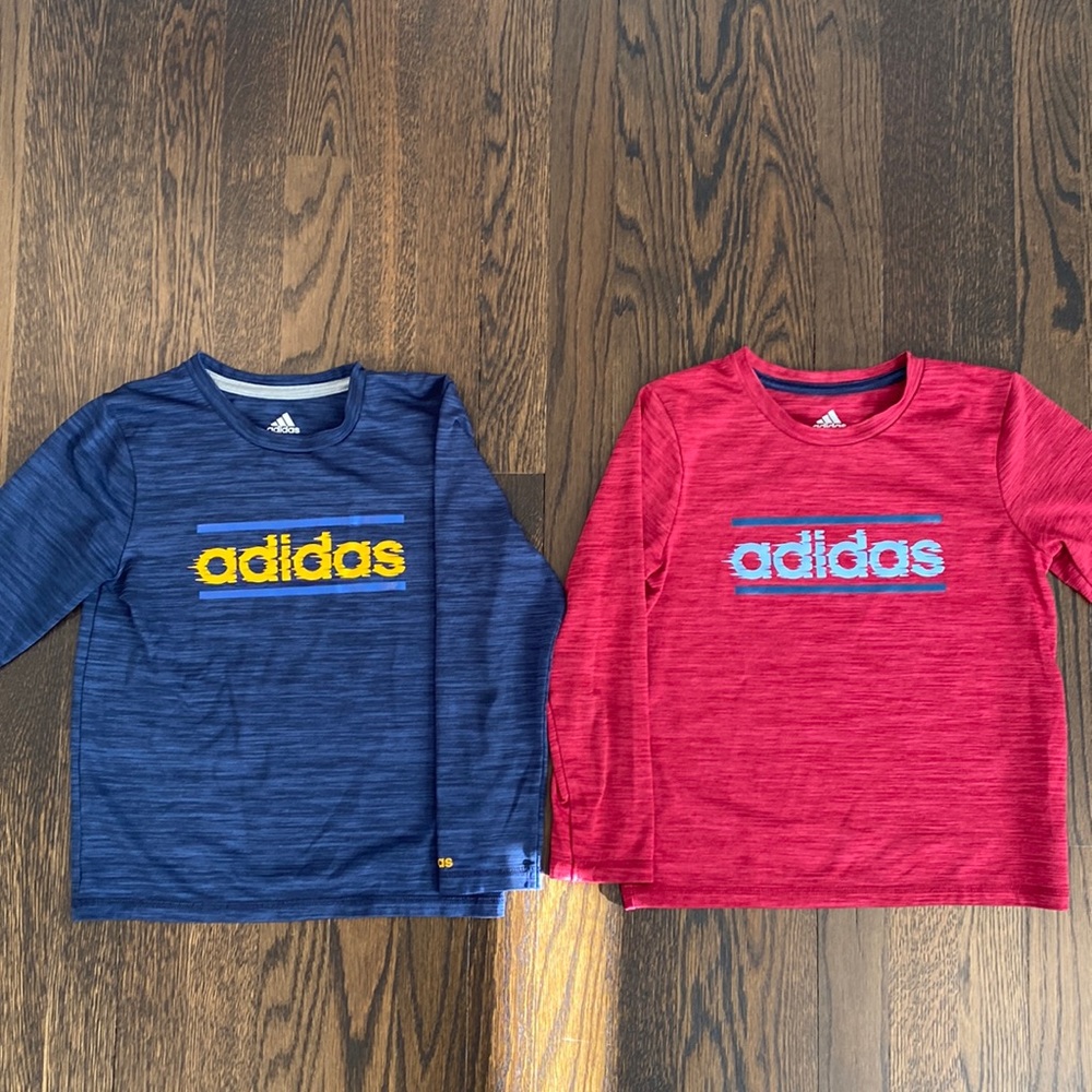Boys Adidas Climalite Dry Wicking Tennis Shirts Size 6
